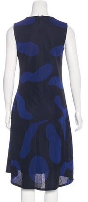 Christian Dior Abstract Patterned Midi Dress