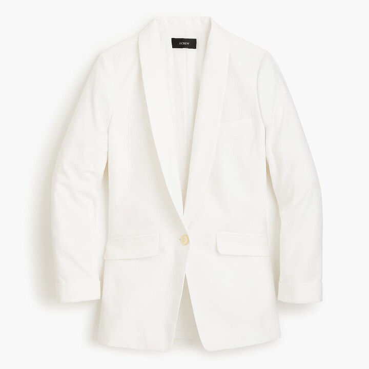 unstructured stretch ponte blazer