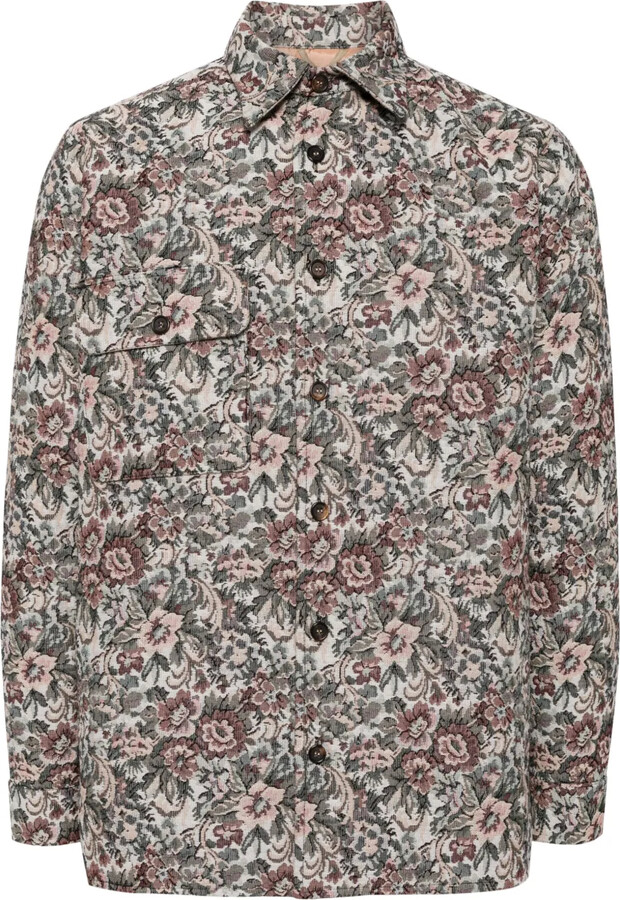 Bless Floral-Print Shirt Jacket
