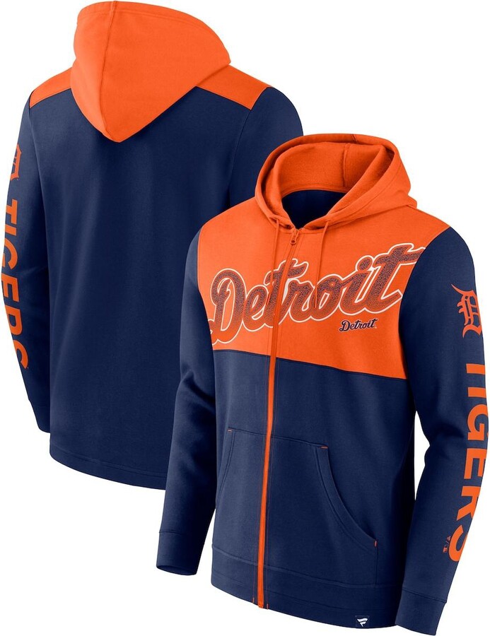 Fanatics Men's Branded Navy Detroit Tigers Walk Off Fleece Full-Zip Hoodie  - ShopStyle