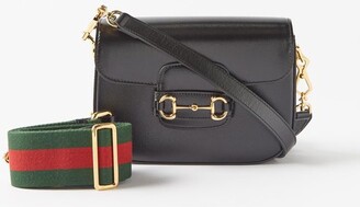 Gucci 1955 Horsebit Mini Grained-leather Shoulder Bag - Black - ShopStyle