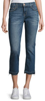 Thumbnail for your product : Current/Elliott The Cropped Straight-Leg Jeans with Released Hem, Vertigo