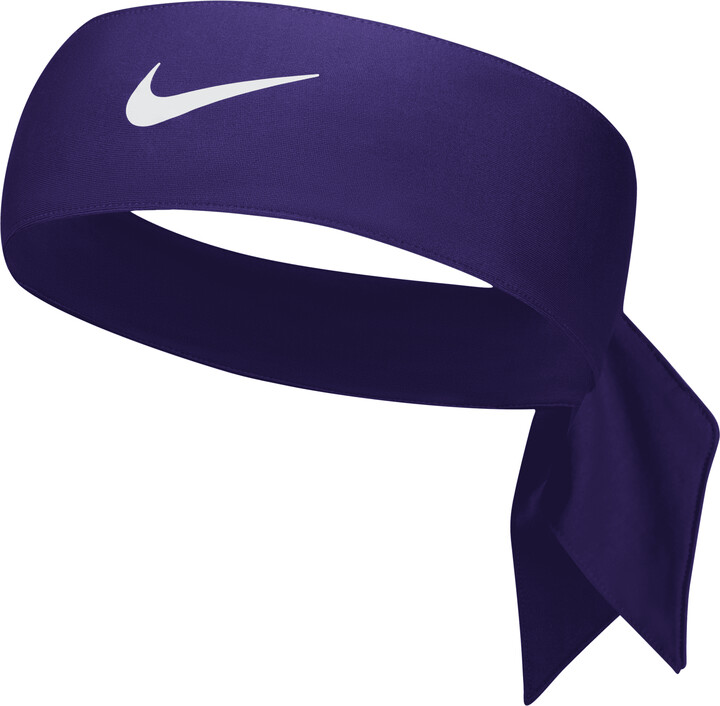 purple nike dri fit head tie