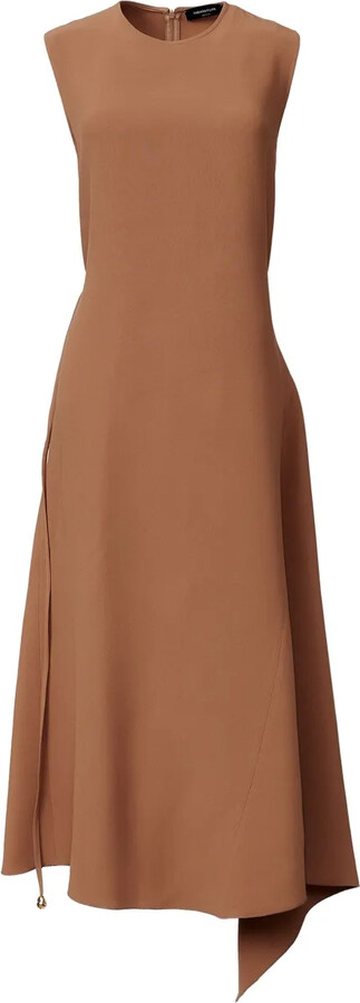 Fabiana Filippi Asymmetric-Hemline Midi Dress