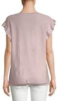Thumbnail for your product : Agnona Flutter-Sleeve Knit Top