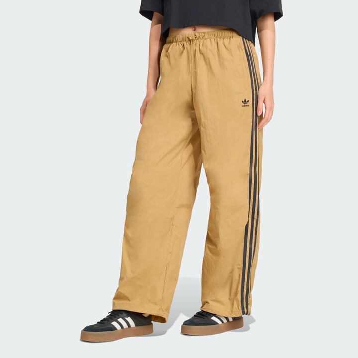 adidas 3-Stripes Woven Parachute Pants Cardboard 2XS Womens