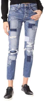 Moussy MV Laurel Patched Tapered Jean