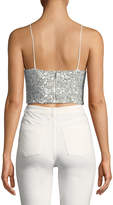 Thumbnail for your product : Alice + Olivia JEANS Archer Embellished Cropped Cami Top