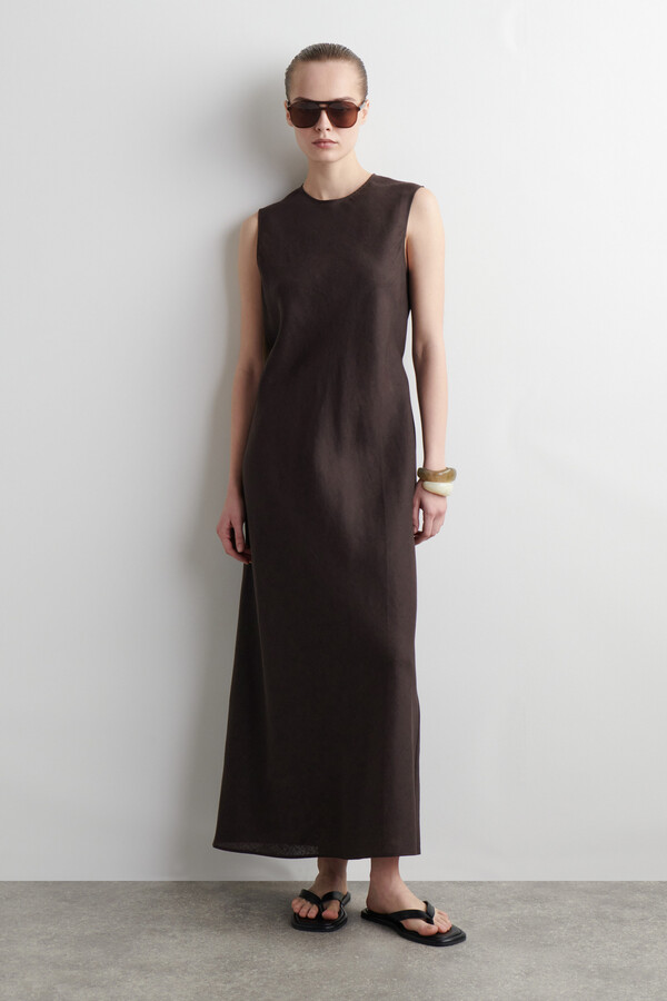 ARTS&SCIENCE 『Long vest dress」 Green_0251M20162202_Back-long-