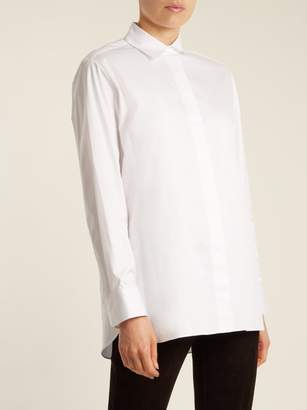 The Row Big Sisea Cotton Twill Shirt - Womens - White