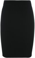 T By Alexander Wang T BY ALEXANDER WANG JUPE CRAYON NERVURÉE, FEMME, TAILLE: XS, NOIR