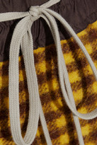 Thumbnail for your product : Rick Owens Pillar Checked Alpaca And Wool-blend Maxi Skirt