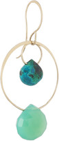 Thumbnail for your product : Melissa Joy Manning 14-karat gold, chrysoprase and chalcedony earrings