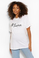Thumbnail for your product : boohoo Maternity Mama Est 2020 Scribble Slogan T-Shirt