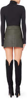 Thumbnail for your product : Intermix Intermix Jadyn Wrap Leather Mini Skirt