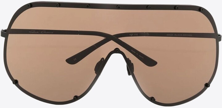 Rick Owens Oversized Shield-Frame Sunglasses