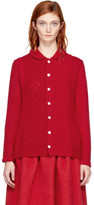 Tricot Comme des Garçons - Cardigan rouge Multi Knit