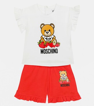 MOSCHINO BAMBINO Baby printed T-shirt and shorts set