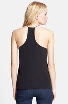 Thumbnail for your product : Tibi Leather & Silk Camisole