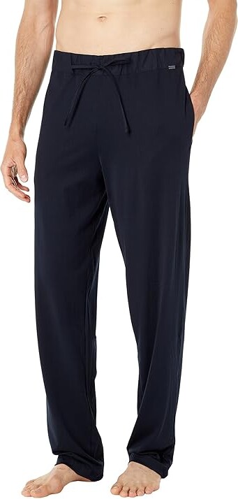 Hanro Night and Day Knit Lounge Pants Men's Pajama Black : XL, Cotton