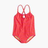 Thumbnail for your product : J.Crew Girls' keyhole one-piece swimsuit in sailor stripes
