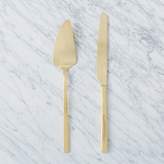 Thumbnail for your product : west elm Gold Cake + Knife Set