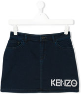 Thumbnail for your product : Kenzo Kids teen logo print skirt
