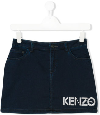 Kenzo Kids teen logo print skirt