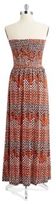 Thumbnail for your product : Anne Klein Patterned Tube Maxi Dress