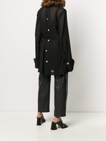 Thumbnail for your product : Ann Demeulemeester Belted Tunic Top