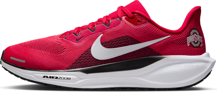 Ohio State Pegasus 41 Nike Men's College Road Running Shoes in Red | IB3254-600