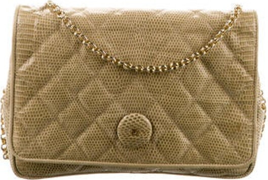 Chanel Lizard Flap Bag - ShopStyle