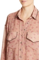 Thumbnail for your product : The Kooples Women's Metal Detail Print Mousseline Shirt