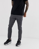 Thumbnail for your product : ASOS DESIGN skinny cargo trousers in grid check