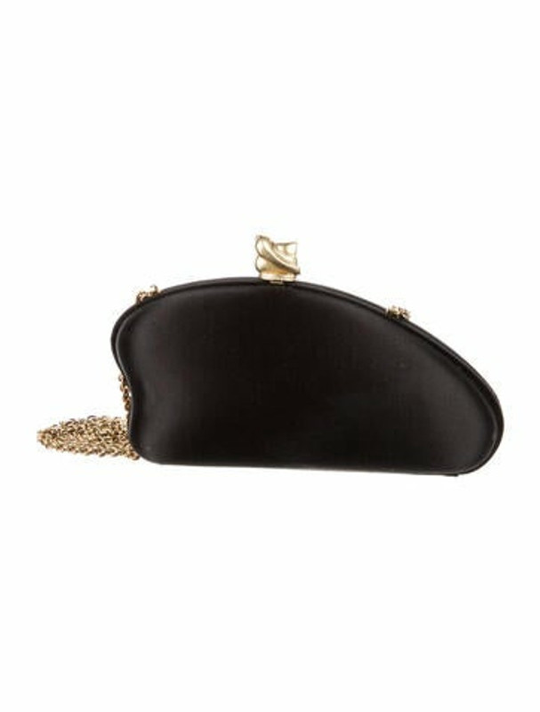 KieselsteinCord Satin Frame Clutch Black ShopStyle