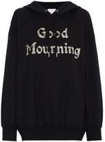 Thumbnail for your product : Ashish Good Mourning bead embellished hoodie