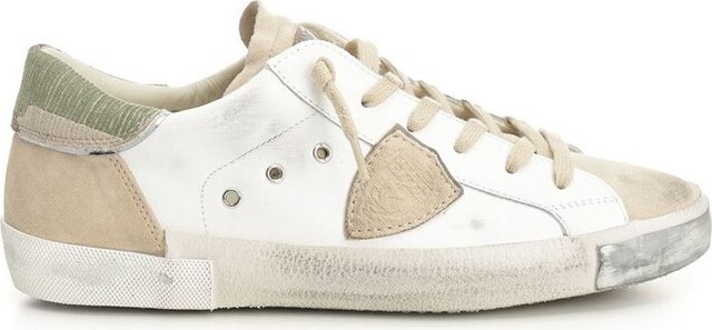 Philippe Model Camouflage-Panel Lace-Up Sneakers