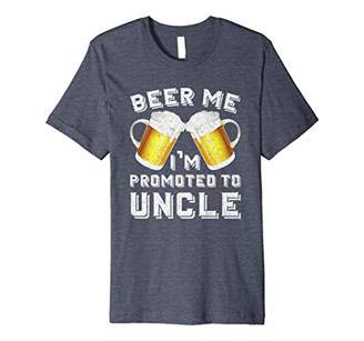 Beer Me I'm Promoted to Uncle - Baby Announcement Shirt