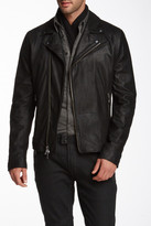 Thumbnail for your product : John Varvatos Cracked Suede Moto Jacket