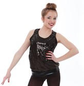 Thumbnail for your product : Gia Mia Dance Women's Sequin Racer Back Tank Yoga Jazz Hip Hop Costume Performance Team