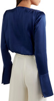 Thumbnail for your product : Caroline Constas Daria Silk-satin Bodysuit