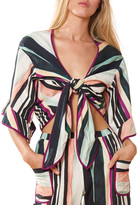 Thumbnail for your product : Red Carter Melanie Striped Tie-Front Coverup Top
