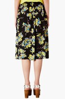 Thumbnail for your product : Topshop Dark Floral Midi Skirt