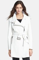 Thumbnail for your product : Bebe Fit & Flare Moto Trench Coat
