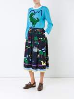 Thumbnail for your product : Muveil dinosaur intarsia jumper