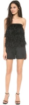 Thumbnail for your product : Robert Rodriguez Ostrich Feather Top