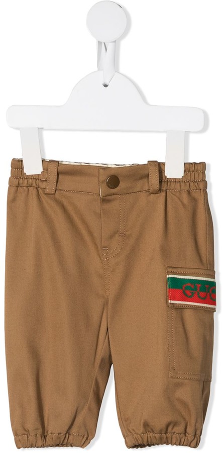 Gucci Children Web-detail chinos - ShopStyle Boys' Pants