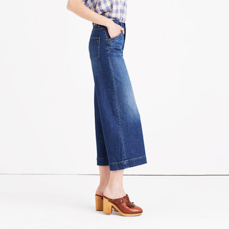 Madewell Wide-Leg Crop Jeans in Colvin Wash
