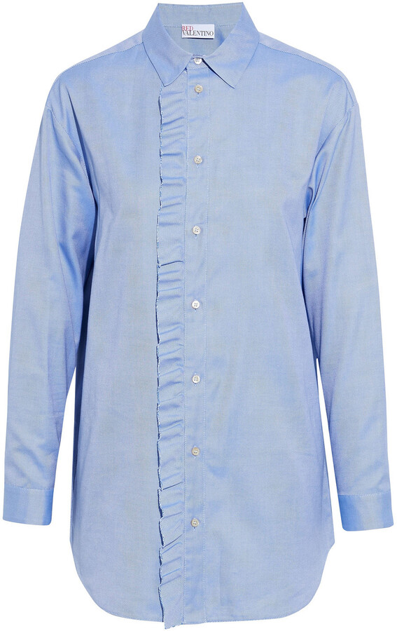 Ruffled Oxford Shirt | Shop the world's largest collection of fashion |  ShopStyle