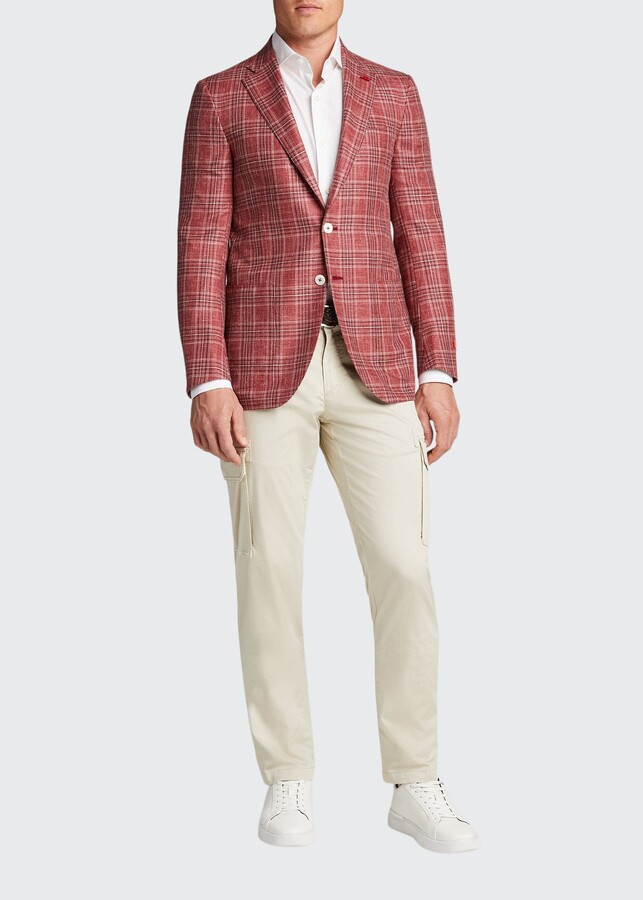 red checkered jacket mens